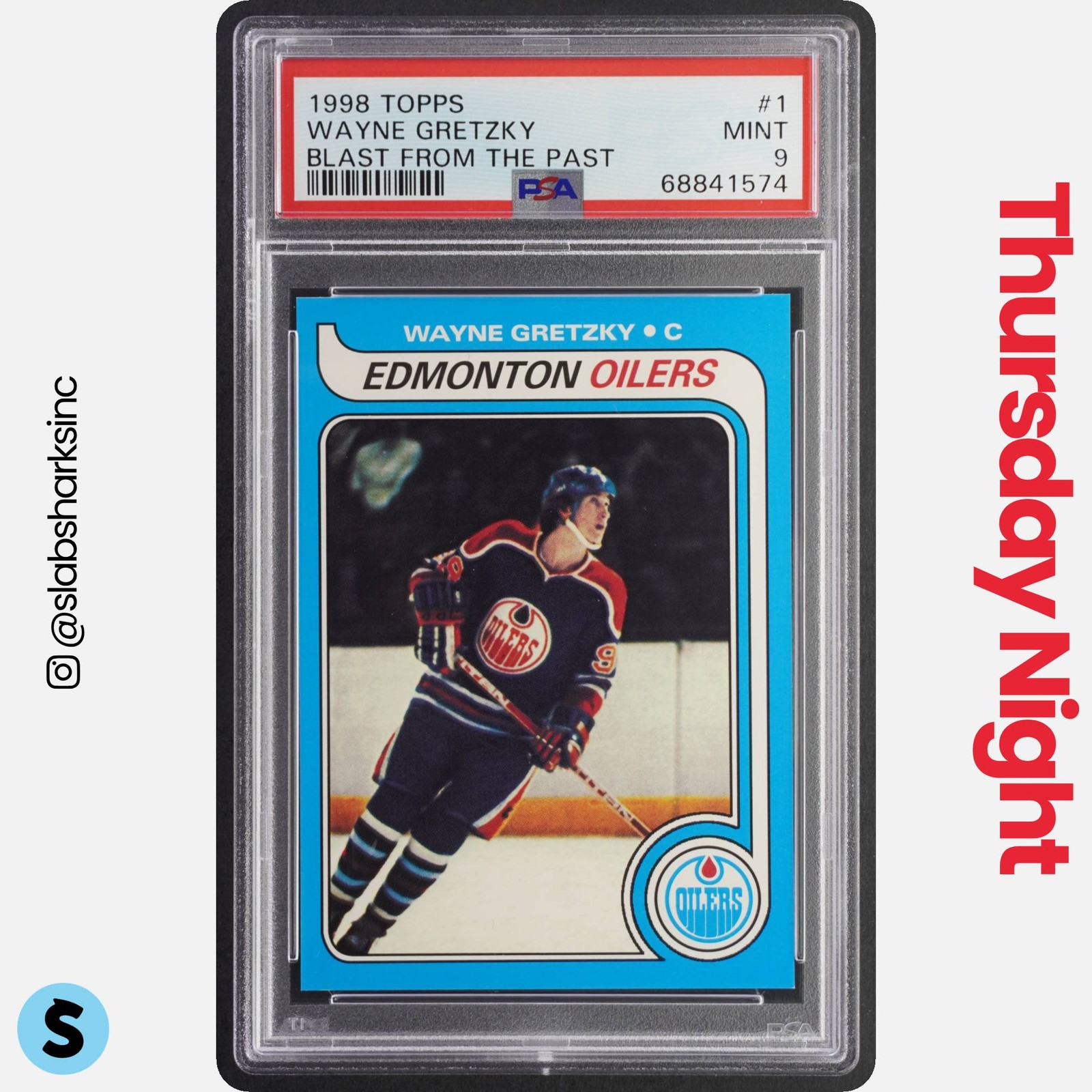 1998 TOPPS #1 WAYNE GRETZKY BLAST FROM THE PAST PSA 9