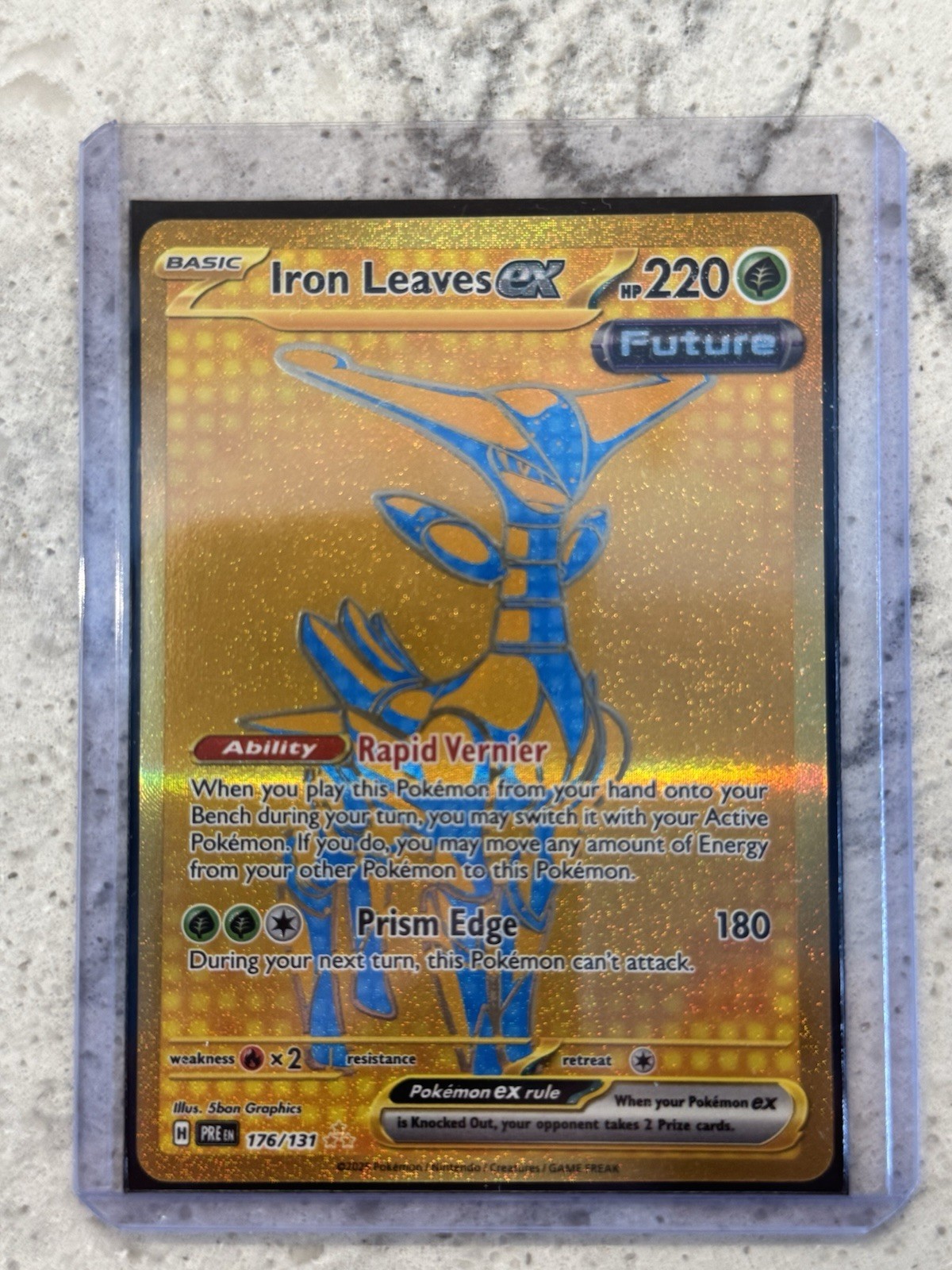 Iron Leaves EX 176/131 Prismatic Evolutions Hyper Rare Holo NM