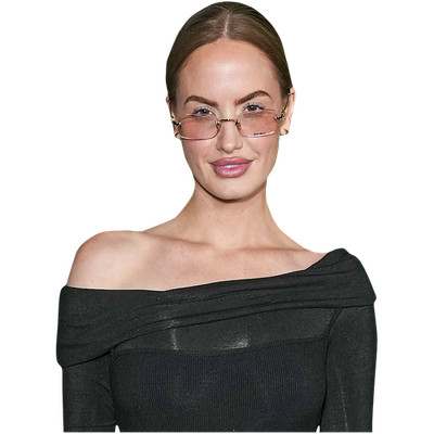 Haley Kalil (Black Dress) Half Body Buddy Cutout