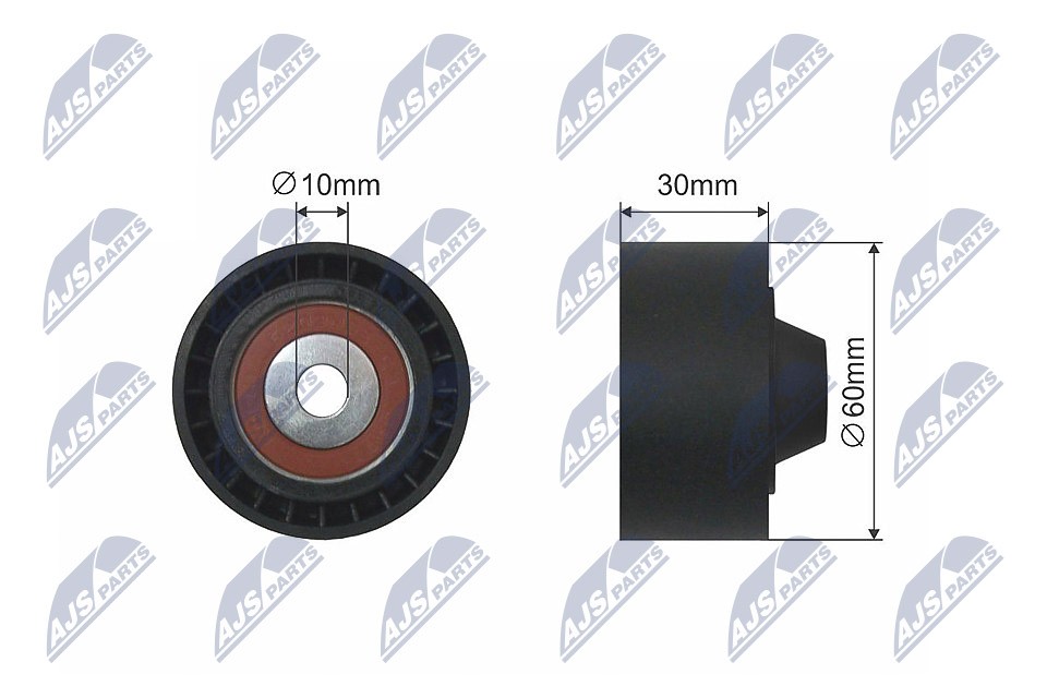 DEFLECTIONGUIDE PULLEY VRIBBED BELT RNK-RE-005 FOR RENAULT SCÉNIC/GRAND/IV/III