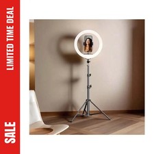 12 Inch LED Ring Light With Tripod Stand Phone Holder For Selfie Video Live