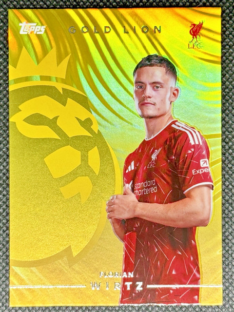 Topps Premier League 2026/27 Florian Wirtz Liverpool Gold Lion Insert GL11
