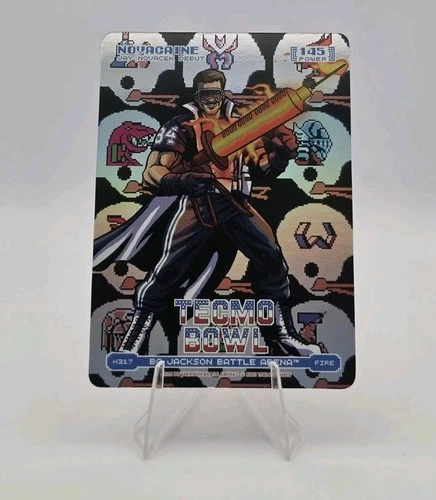 Bo Jackson Battle Arena Tecmo Bowl Jay Novacek Novacaine Helmet SP Fire Cowboys
