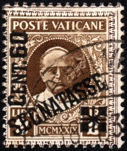 VATICAN CITY 1931 - Tax stamp - Used 60 c. on 2 L. Conciliation #S#VAY