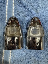 1958 1959 1960 Corvette License Plate Light Housing Chrome Cover