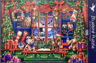 Bluebird 1000 pc Ye olde Christmas Shoppe by Ciro Marchetti, jigsaw puzzle NIB
