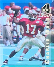 CHARLIE WARD VINTAGE 1994 CLASSIC 4 SPORT GOLD FOOTBALL #97 ROOKIE CARD. rookie card picture