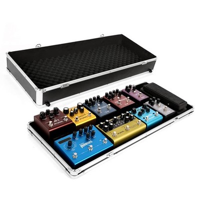 Multi Effect Guitar Pedal Case 27.5x11.6x4.2 with Tape - Durable Design
