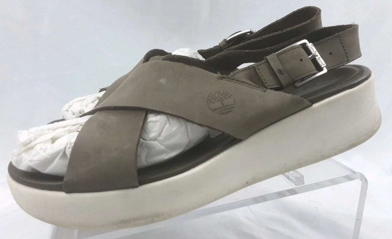 Timberland A1PFC sandali donna 10 slingback in pelle verde