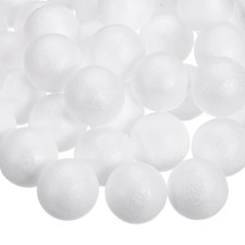 57 Pcs White Craft Foam Balls 0.5 Inch Smooth Polystyrene Foam Balls for Craf...
