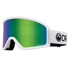 New Dragon Alliance Dx3 Otg White Strape Lumalens Green Ion Lens Goggles