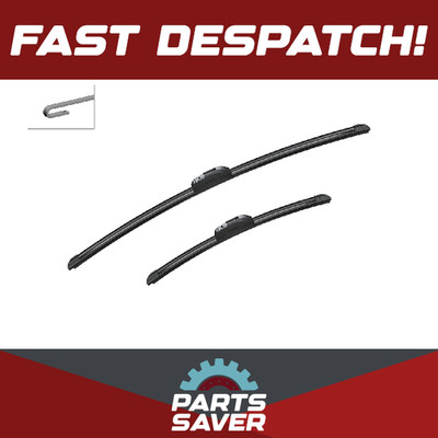 2x Wiper Blades (Pair) Flat Aero type AR141S 3397014141 Bosch Aerotwin Retrofit