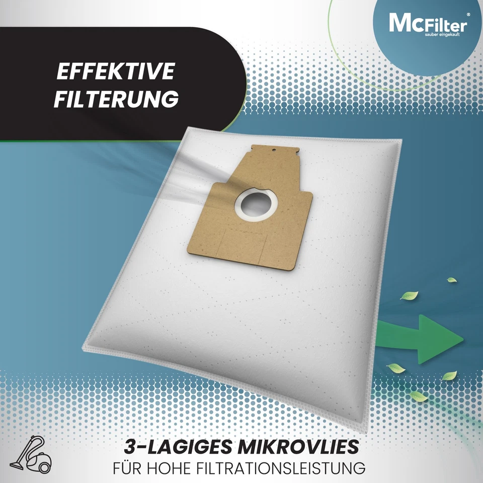 10x Staubsaugerbeutel HEPA Motorfilter geeignet für Bosch Ergomaxx Professional - Bild 4 von 4