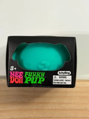 New Nee Doh Needoh Funky Pup Teal Squeeze Ball Super Squish In Hand FAST SHIP