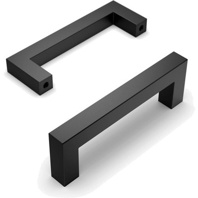 Hochwertige Rostfreie 96mm Möbelgriffe in Schwarz - 10 Stück Set von Amerdeco