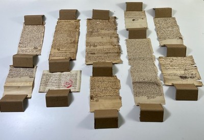 10 Antique Berber Arabic Manuscript Contract Amazigh Legal Scroll Islamic 1800s
