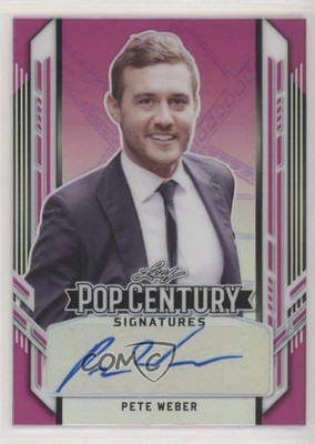 2021 Leaf Metal Pop Century Pink Rainbow 6/15 Pete Weber #BA-PW1 Auto 00jz