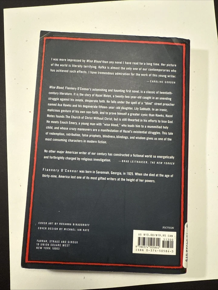 Flannery O’Connor – Wise Blood 1967, First Farrar Straus & Giroux Paperback - Image 2 of 4
