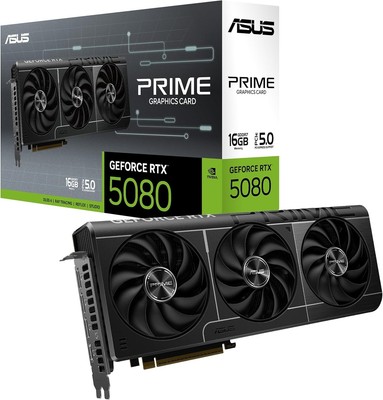 ASUS PRIME GeForce RTX 5080 16GB GDDR7 PRIME-RTX5080-16G SFF Ready Graphics Card