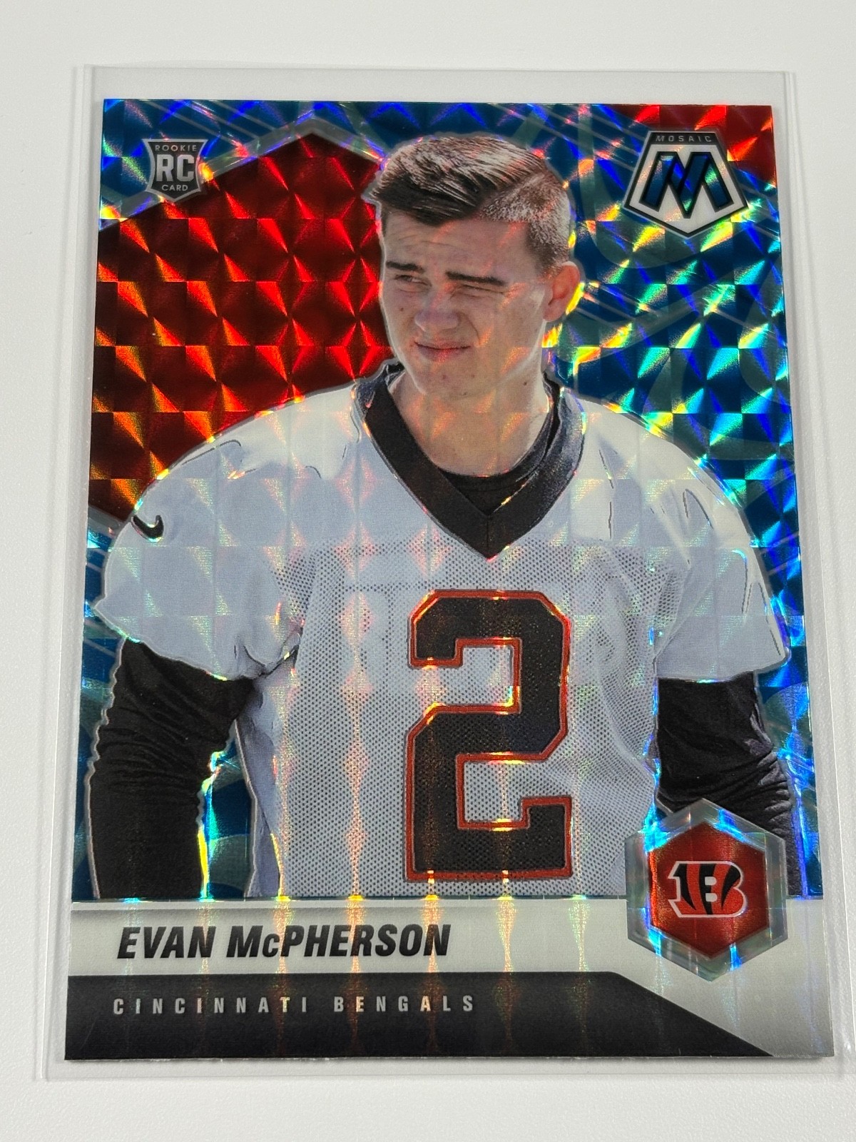 Evan McPherson Panini Mosaic #361 Blue Mosaic
