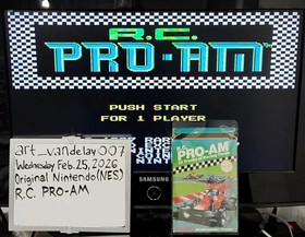 R.C. Pro-Am - (NES, 1988) *CIB + Funda Protectora* &iexcl;Limpiado y Probado! &iexcl;VINTAGE!