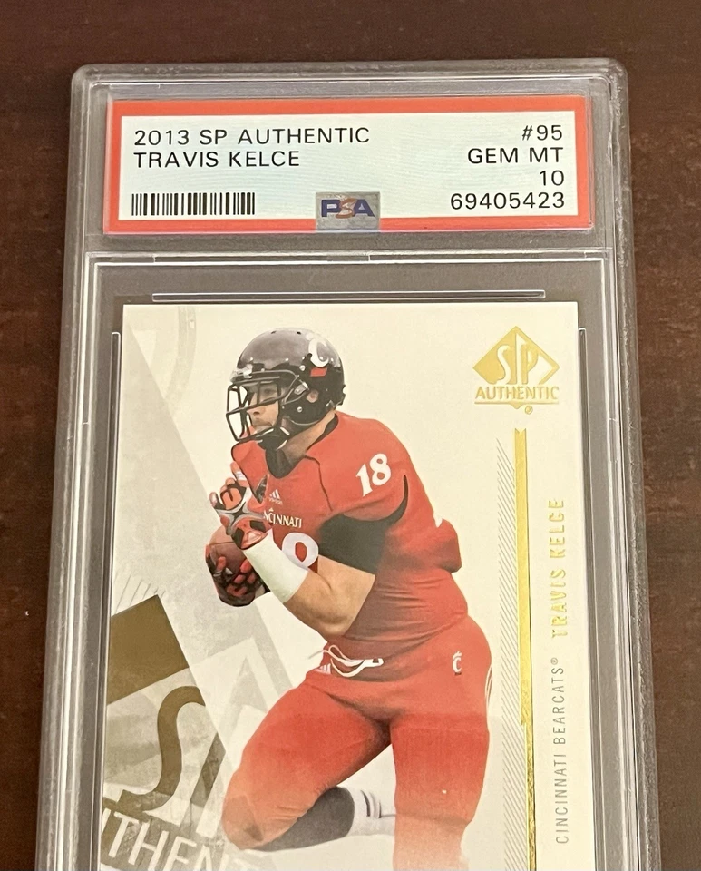 2013 SP Authentic Travis Kelce Rookie #95 PSA 10 - Image 2 of 4