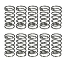 20Pcs Compression Spring 12mm OD 1.2mm Wire Size 25mm Free Length Silver Tone