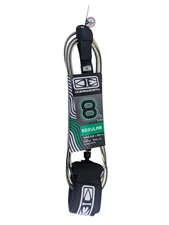 Ocean & Earth Surfboard Ankle leash 8ft Cord 7mm Black/clear  New