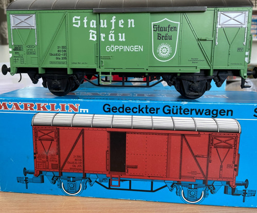 Märklin Spur 1 / Spur 1 5860 Staufen Brau Allrad DB geschlossener Bierwagen im Karton | Condition: Used