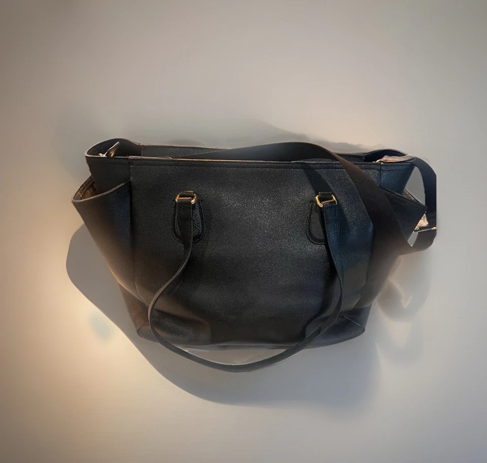 Coach Black Leather Baby Bag Tote Style A1732-F57786 Excellent Condition Clean - Image 2 of 4