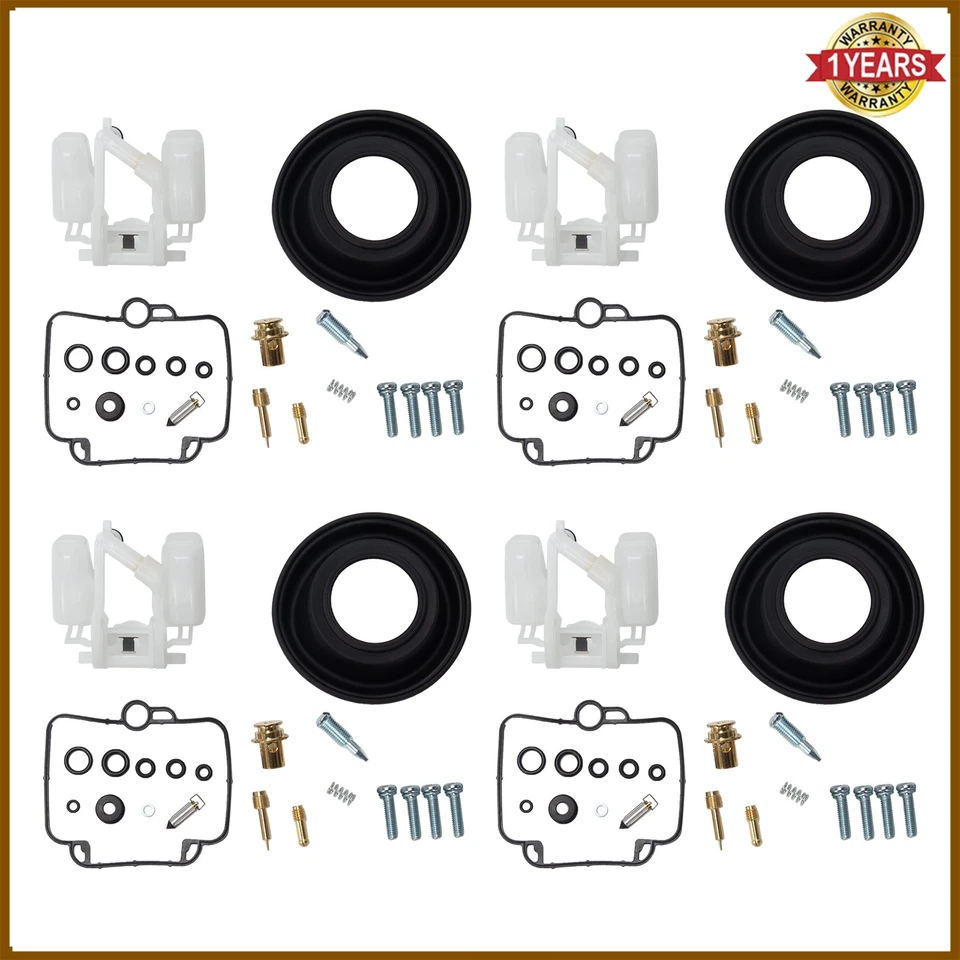 4x For Suzuki Katana 750 GSX750F 1989-1997 Carburetor Repair Kit diaphragm Float - Image 2 of 4