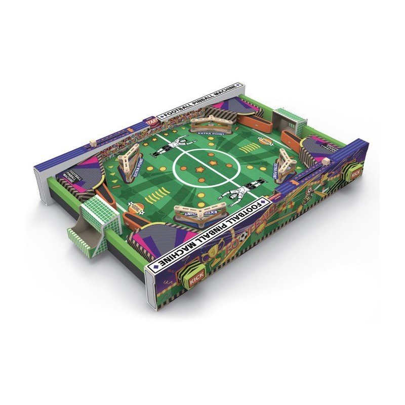 Flipper Football Explora maquette de jeu de société mécanique en bois