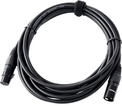5m Cable de Microphone DMX Scene Audio DJ XLR 3 Broches Femelle à Mâle Noir - Photo 1/4