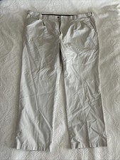 HAGGAR Classic Fit Premium Pleated Comfort Dress Pants Men's Sz 48x32