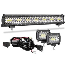 LED Light Bar TERRAIN VISION 20 Inch 420W Triple Row Flood Spot Combo Beam Of...
