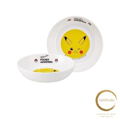 New Skater MBL3P-A Pokemon Pikachu Face  Melamine Small Plate  5.1 inches (13