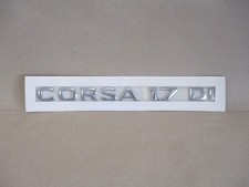 Opel Corsa C 1.7 DI Chrom Schriftzug Emblem Modellzeichen "CORSA 1.7 DI" NEU