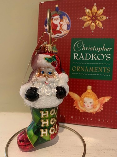 Chris to Radko “Stocking Stuffed Santa” Ornament *NEW* - Picture 1 of 5