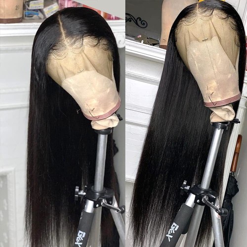 Pelucas de cabello humano rectas de 32 pulgadas 13x4 transparentes HD 13x6 pelucas frontales de encaje - Imagen 14 de 18