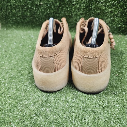 Scarpe Clarks Wallabee Cup Derby in velluto a coste marrone chiaro grosso da donna taglia 7 - Foto 5 di 10