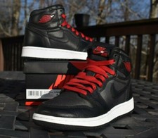 Nike Air Jordan 1 Retro High OG 'Black Gym Red' 575441-060 Youth Size 4Y