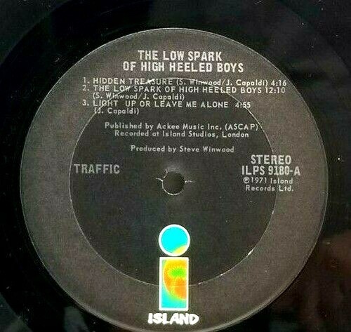 TRAFFIC The Low Spark of High Heeled Boys Vinyl LP 1971 Album Schallplatte (P1) - Bild 5 von 6