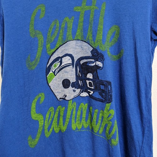 Junk Food Seattle Seahawks Small Blue Short Sleeve T-shirt - Picture 4 of 8