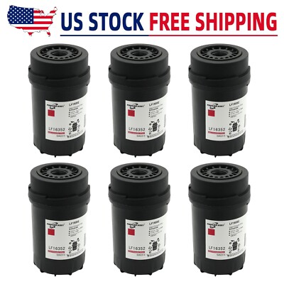 6* Oil Filter LF16352 5262313 For Cummins Engine ISF3.8 QSF2.8 QSF3.8 Fleetguard