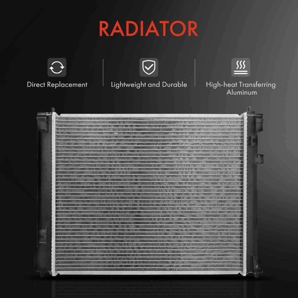 Radiador para Nissan Versa 2012-2019 Versa Note 2014-2019 L4 1,6 L transmisión manual Foto 3 de 4