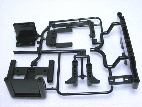 INCOMPLETE Tamiya 4WD TA02 FWD FF 53166 OP166 FRP Chassis Spare J-Parts FF01 GT2 - Picture 5 of 8