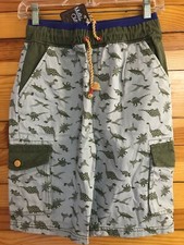 NWT Matilda Jane Dyno Mite Dinosaur Cargo Shorts Boys Moments With You Size 12