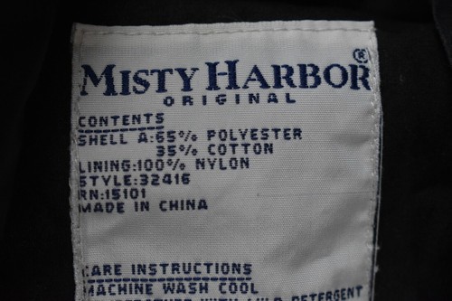 Vintage Misty Harbor Women Black Full Zip Front Flap Pocket Casual Coat Jacket S - Picture 7 of 7