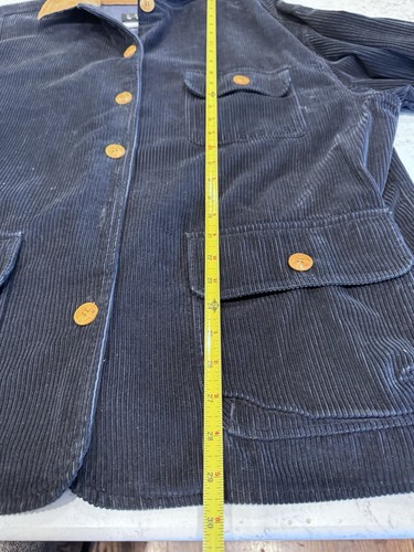 Chaus Sport ladies Sz Lf Button Up Longsleeve Corduroy Suede Chore Coat Read - Picture 9 of 9