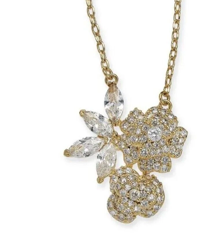 kate spade- That Special Sparkle- Pave Floral Pendant Necklace- NWT- $78 - Image 2 of 4